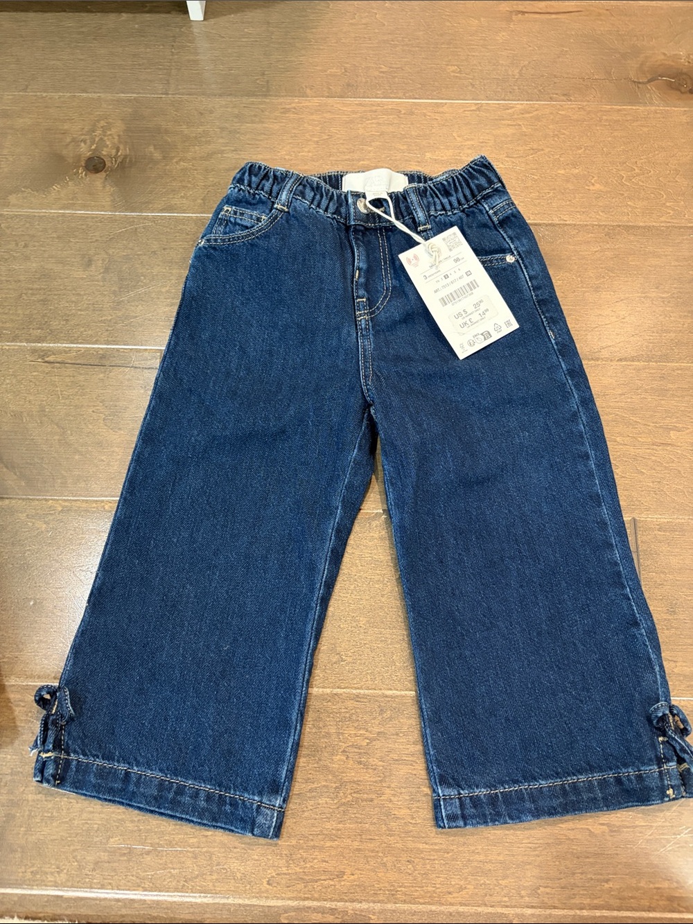 ZARA - Denim Culottes with bows